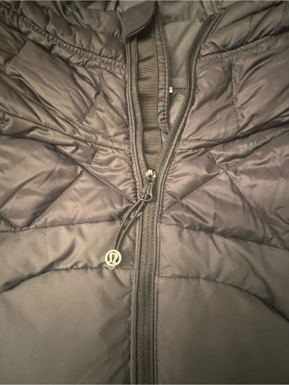 LULU 🍋 Fluffin Awesome Lightweight Black Hooded Puffer Jacket